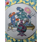 19th C. Qing Chinese Porcelain Famille Rose Pedestal Bowl 5 1/2"
