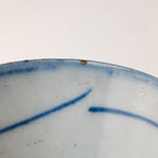 19th C Chinese Porcelain 6" Plate Qing Dynasty Blue & White Export Scholars Mark