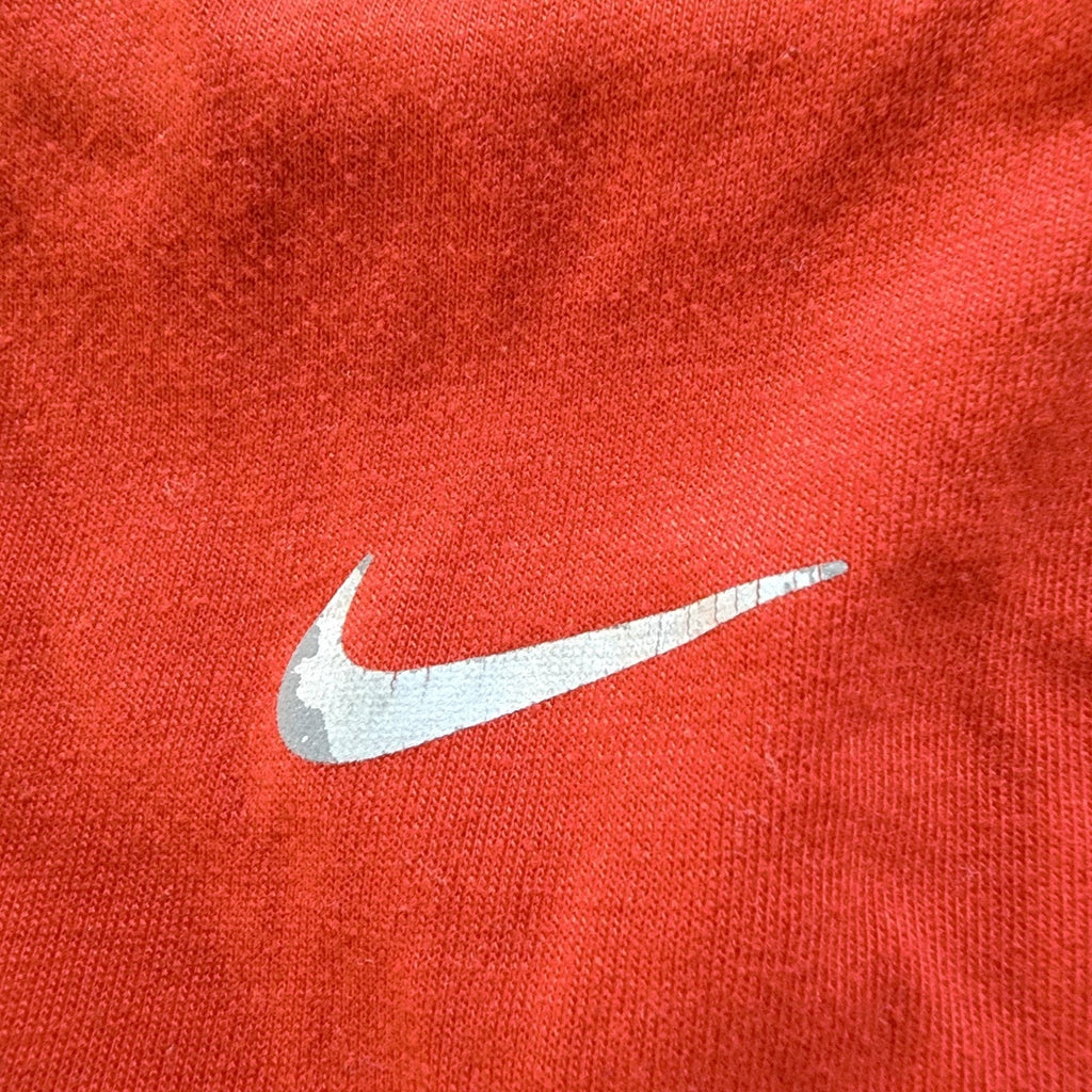Large Nike Running Dri-Fit T-Shirt Red Vintage Mens Active Wear Short Sleeve