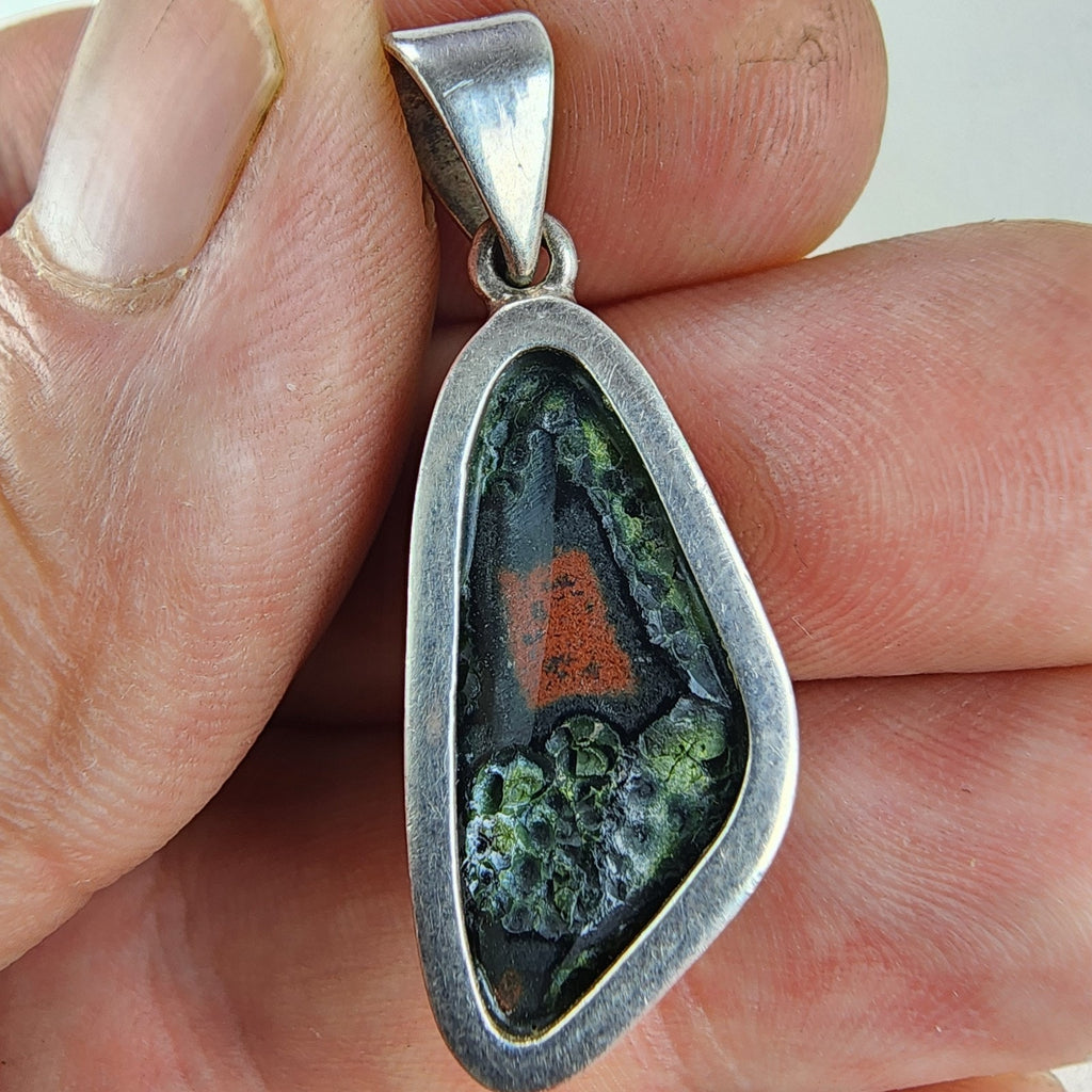 Natural Quartz Druzy Sterling Silver 925 Pendant Vintage