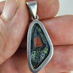 Natural Quartz Druzy Sterling Silver 925 Pendant Vintage