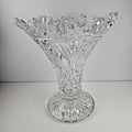 9" Crowned Crystal Vase by Shannon Crystal Czech Republic