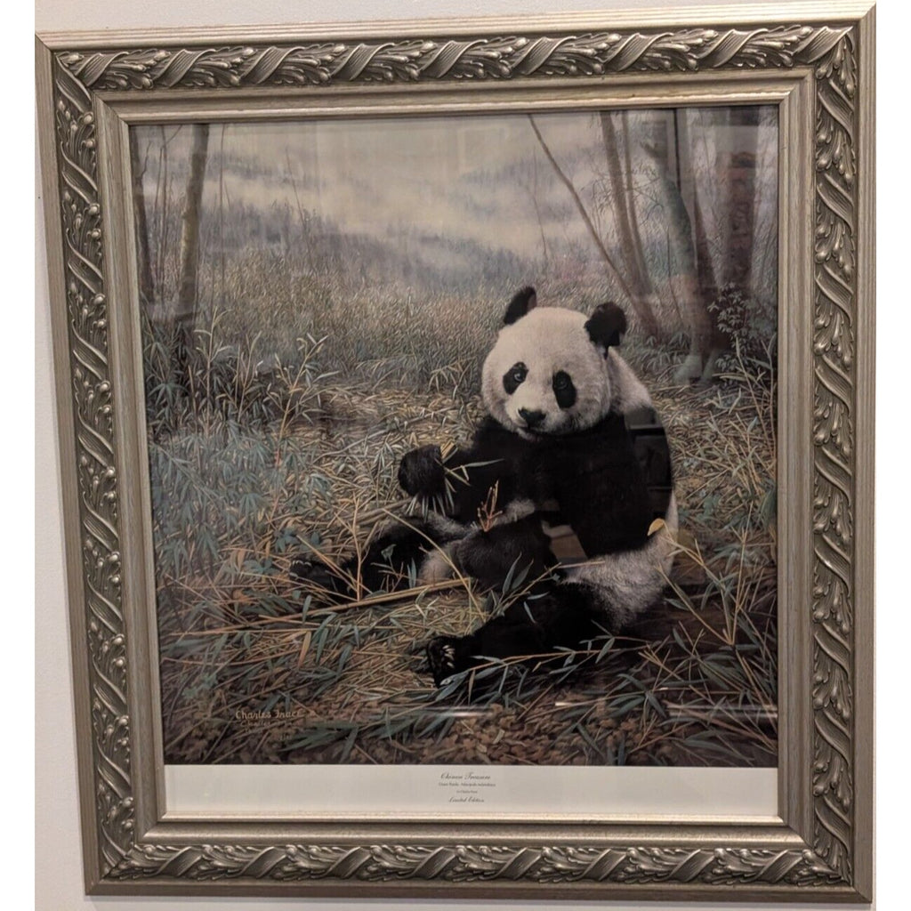 Charles Frace Print "Chinese Treasure" Signed Numbered 1989 Panda Bear w/ COA