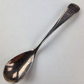 Fiddle Style Engraved M Salt Spoon Sterling Silver 925 Antique