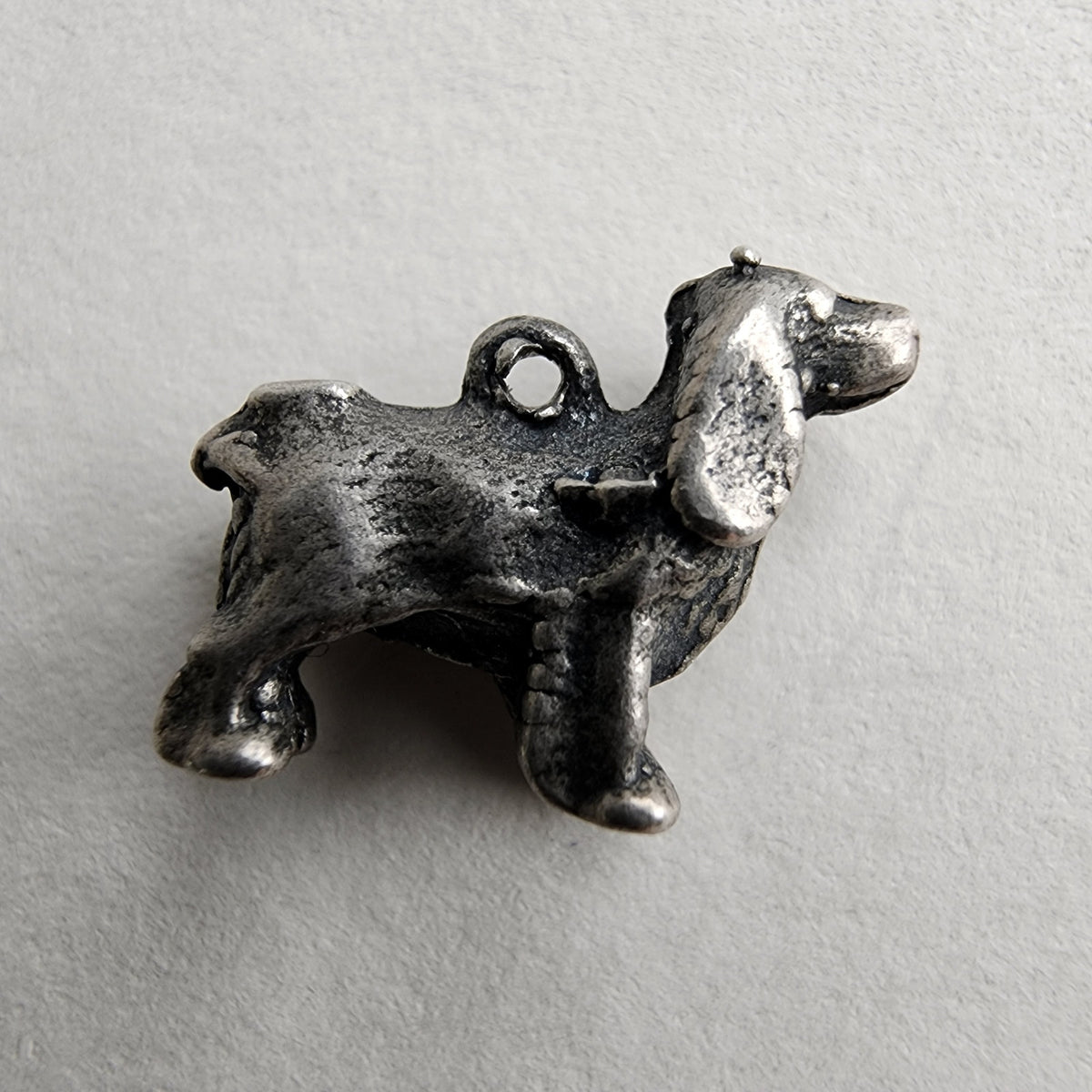 Vintage Dachshund Dog Charm in Sterling Silver 925
