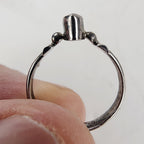 Vintage Marquise Cut Garnet Ring Size 6 in Sterling Silver 925