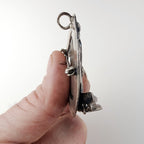 Early Taxco Articulated Pendant Sterling Silver 925 Aztec Emperor Cuauhtemoc