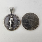 Catholic Sterling Silver 925 Miraculous Medal Vintage 1830 Jesus