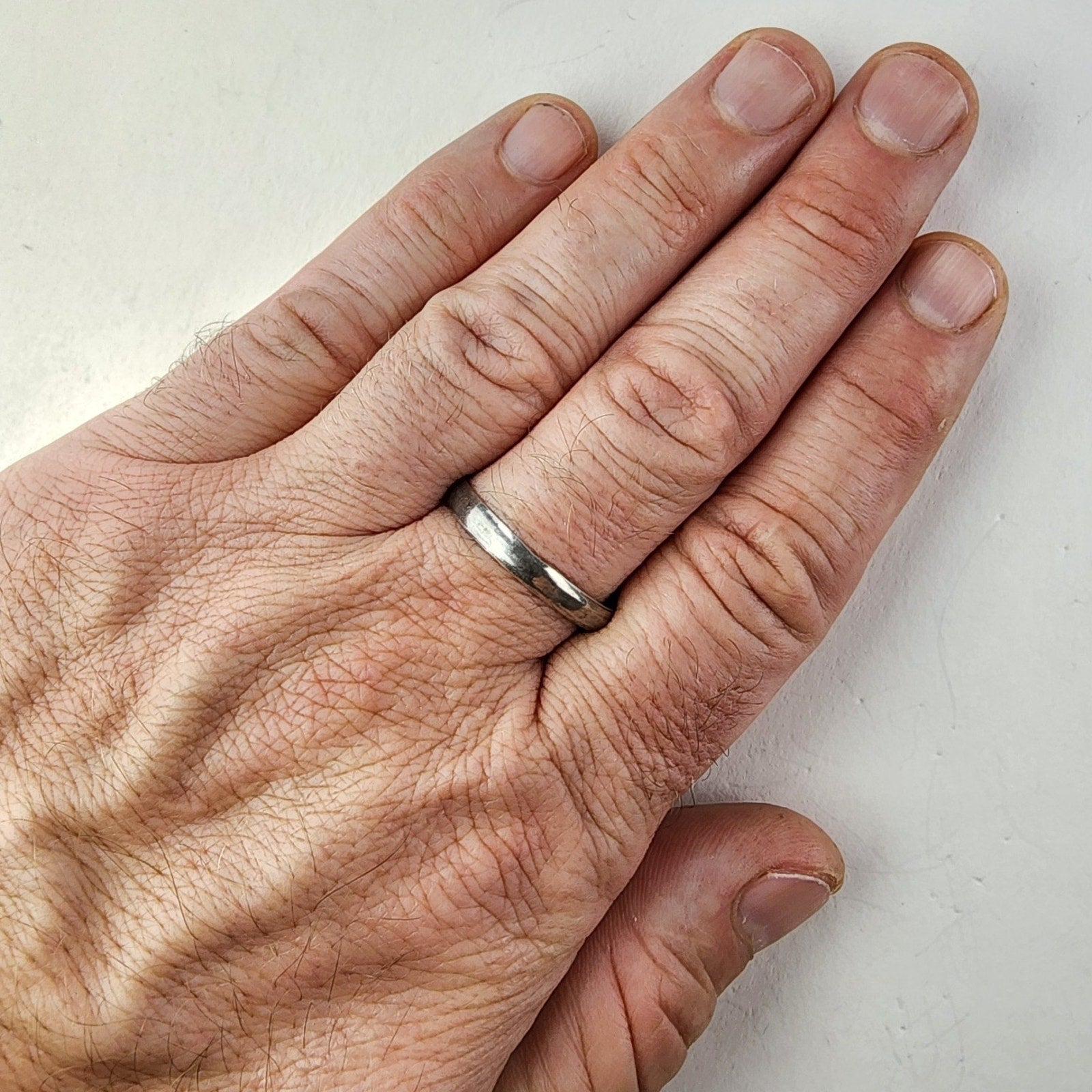 Antique Imperial Russian Wedding Band Ring Size 16 Sterling 84 Silver 875