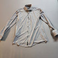 Hugo Boss Mens 16.5/42 Button Down Slim Fit Gray Long Sleeve Outdoor Shirt