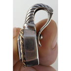 14K Yellow Gold Lemon Quartz Sterling Silver 925 Emerald Cut Vintage 5ct Pendant