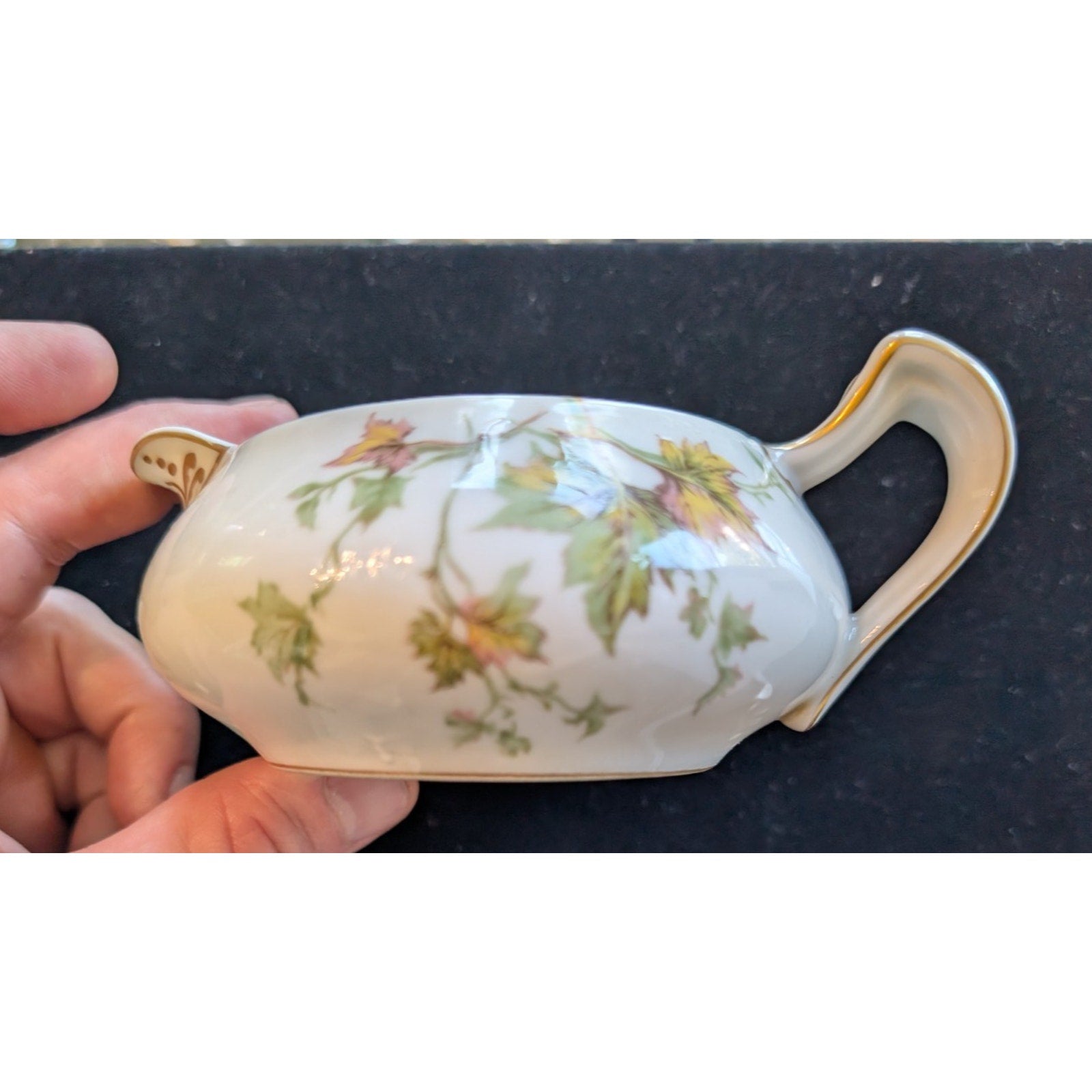 LIMOGES Haviland Autumn Leaf hand Painted Creamer