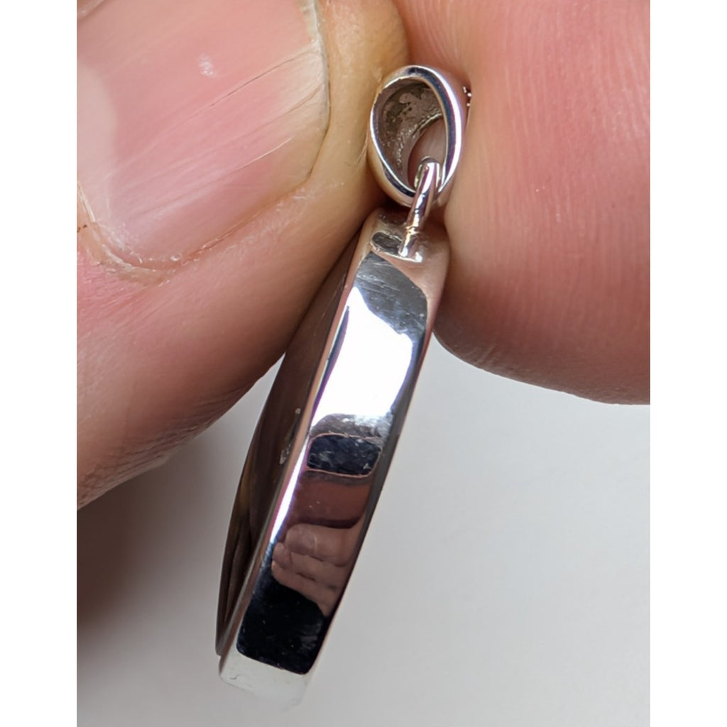 Brenham Pallasite Meteorite Sterling Silver 925 Pendant