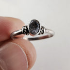 Vintage Clear Quartz Ring Size 7 1/2 in Sterling Silver 925
