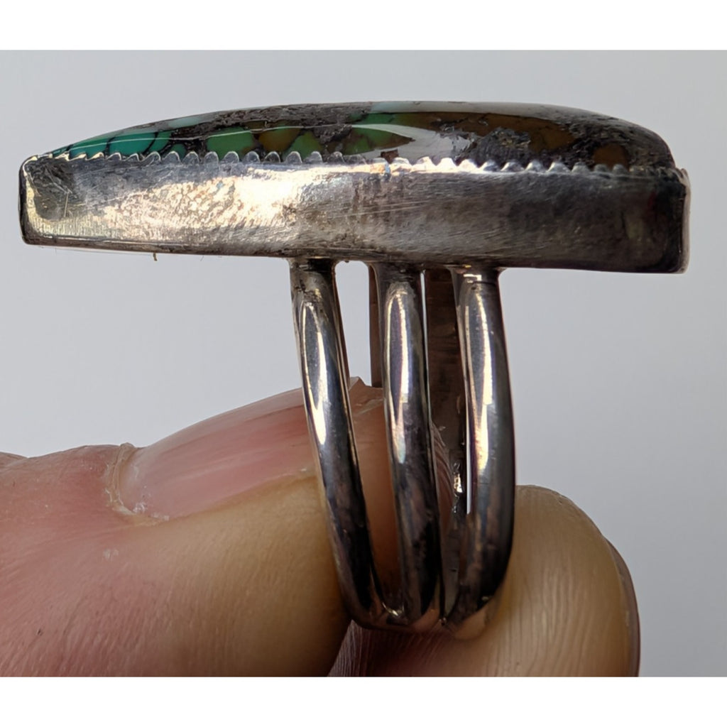 Royston Turquoise Sterling Silver 925 Native Ring Size 7 by Ruben Castillo
