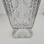 Purple Depression Pressed Glass Lidded Cookie Jar 8 1/2" Tall Vintage