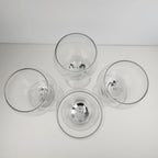 7" Clear Glass Stemware Wine Glasses Set of 4