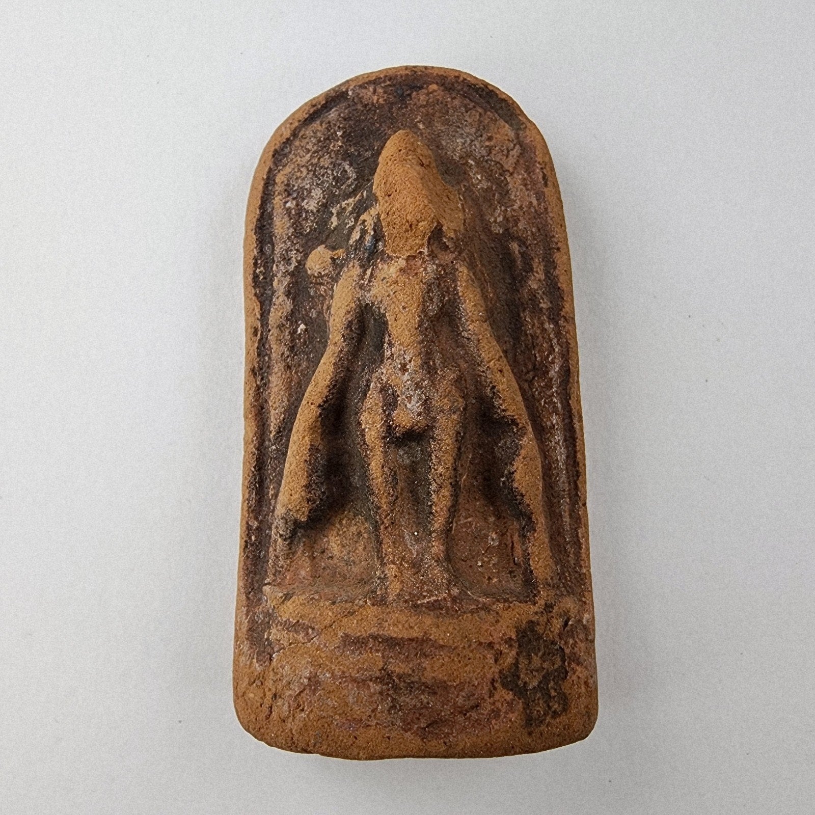 Phra Leela Walking Buddha Thai Clay Tablet Amulet