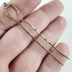 Gold Filled Victorian Hairpin Stick Pin Antique Edwardian for Eyeglasses