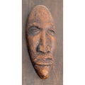 Midcentury Jamaican Carved Wall Hanging Face MCM