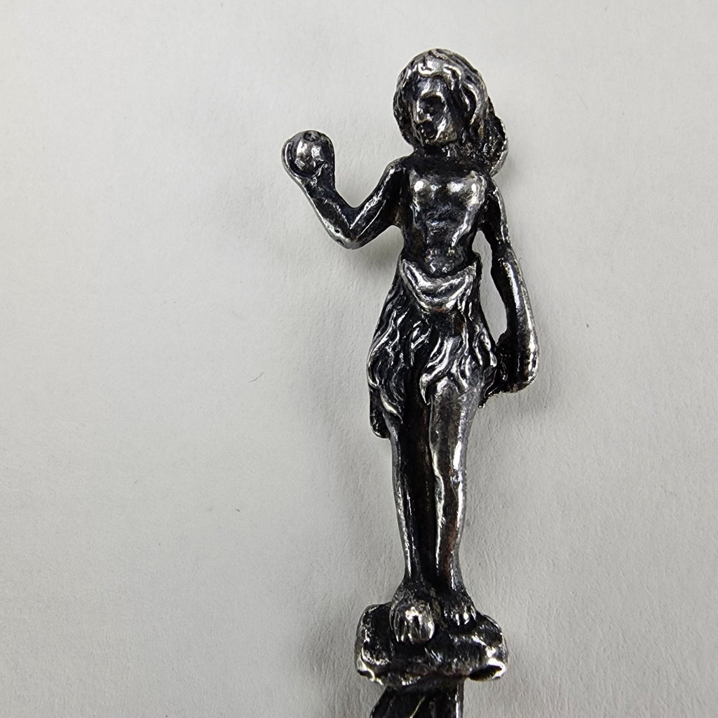 4 1/2" Hawaiian Hula Dancer Trident Pickle Fork Sterling Silver 925 Vintage