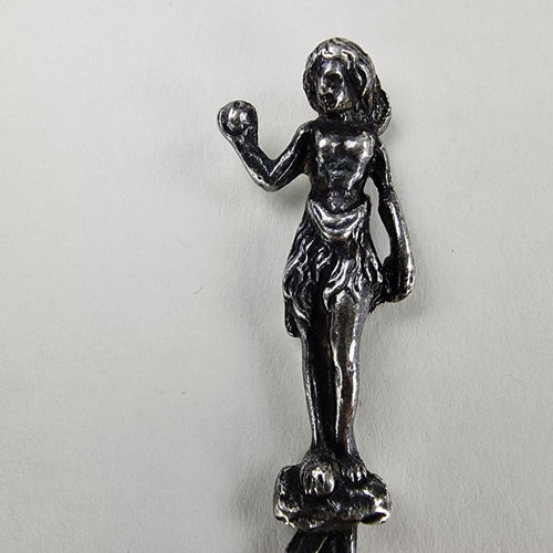 4 1/2" Hawaiian Hula Dancer Trident Pickle Fork Sterling Silver 925 Vintage