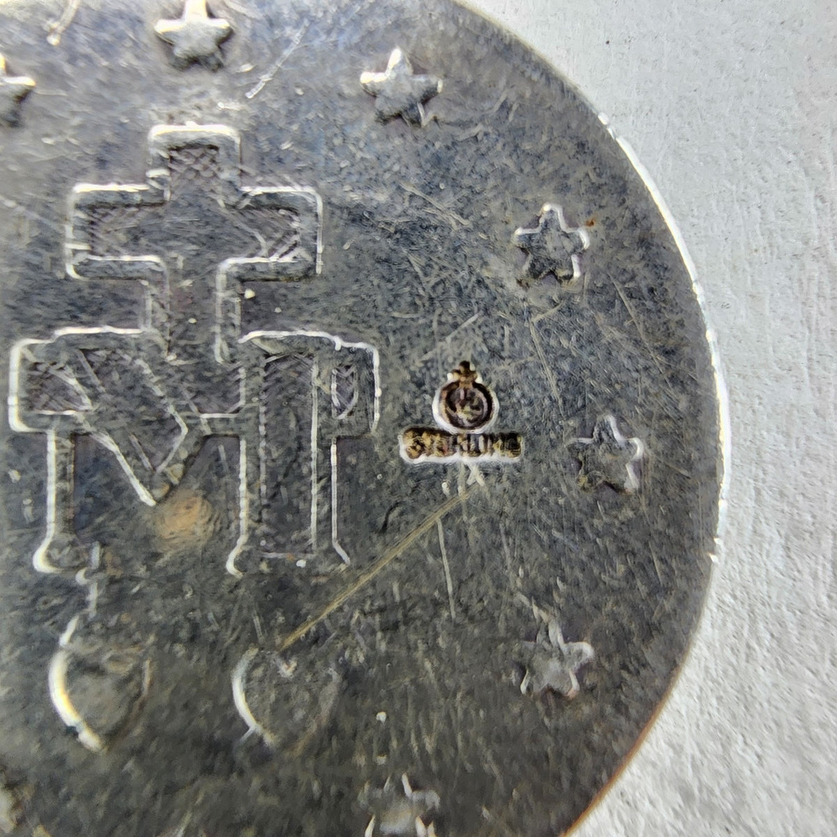 Catholic Sterling Silver 925 Miraculous Medal Vintage 1830 Jesus