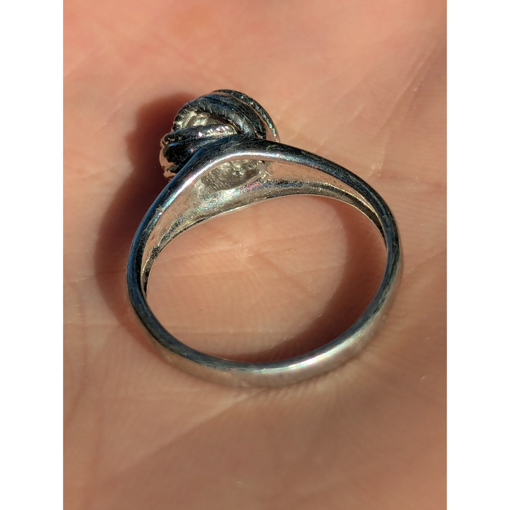 LOVE KNOT Ring Sterling Silver 925 - Size 6 3/4