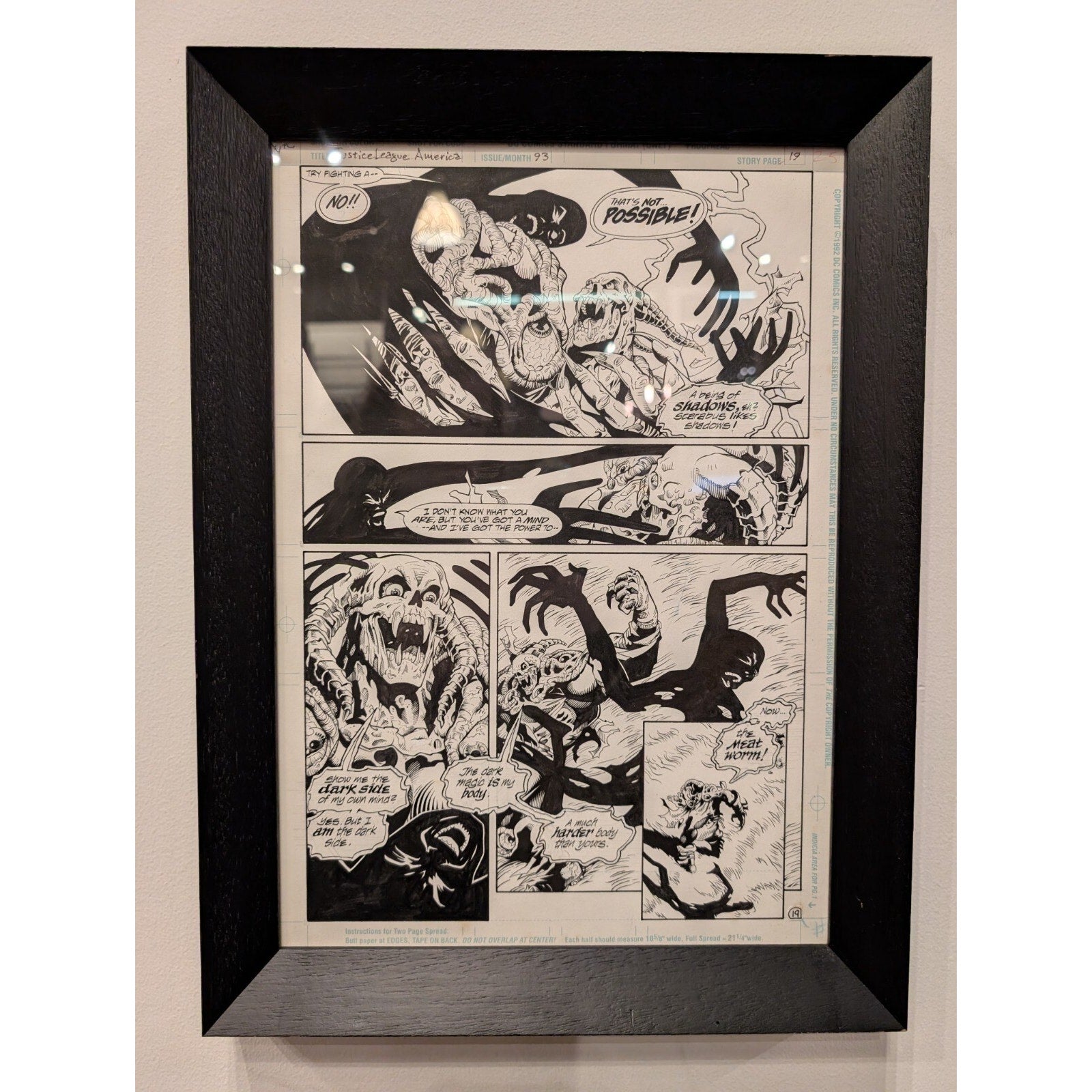 1993 Justice League America Original Comicbook Artwork - Page 19
