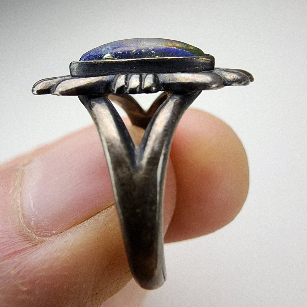 Southwestern Native Ring Size 6 1/2 Sterling Silver 925 Vintage