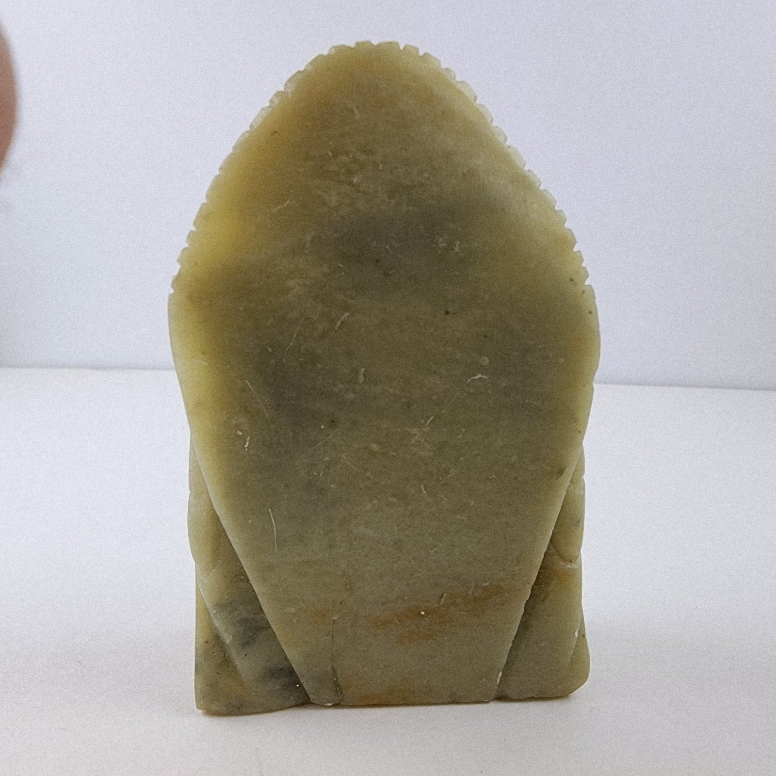 Seated Buddha Soapstone Chinese Stone Carving Vintage