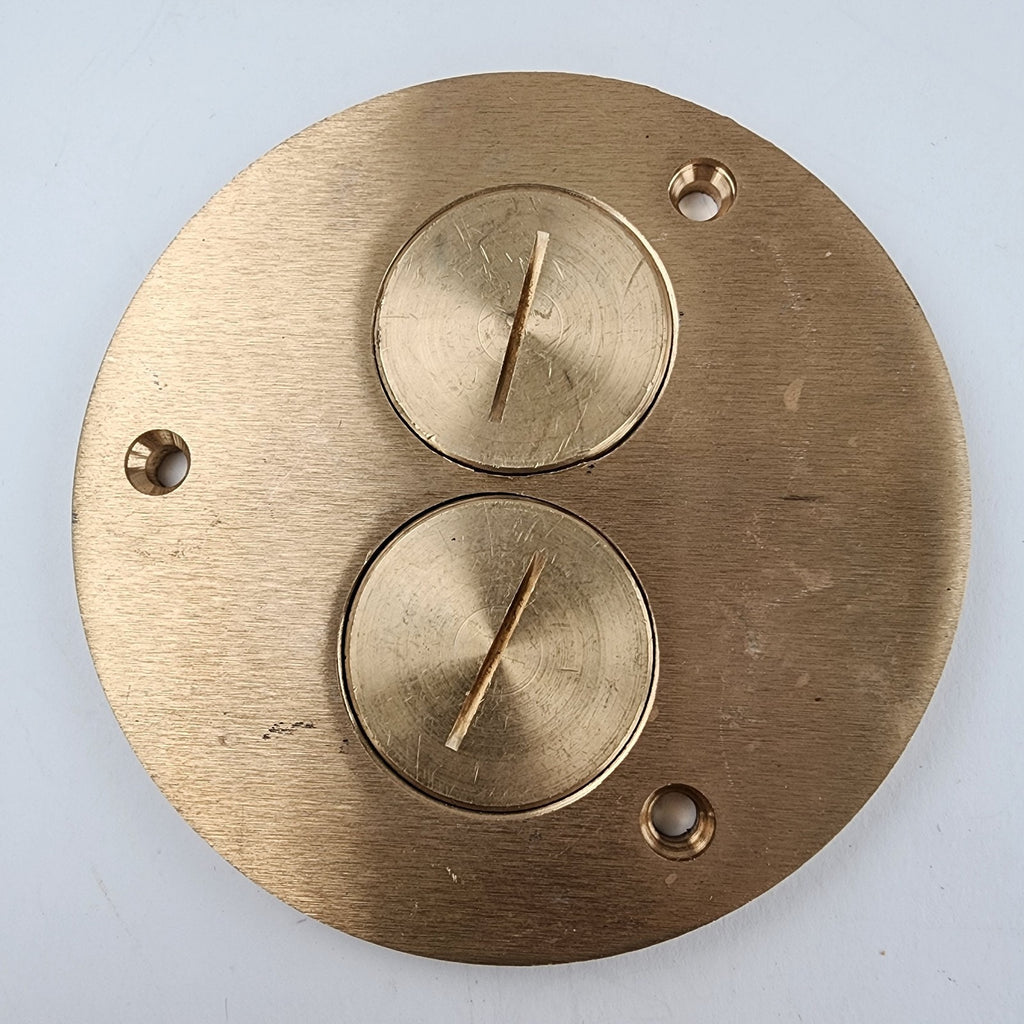 Walker Brass Duplex Receptacle Screw Floor Cover