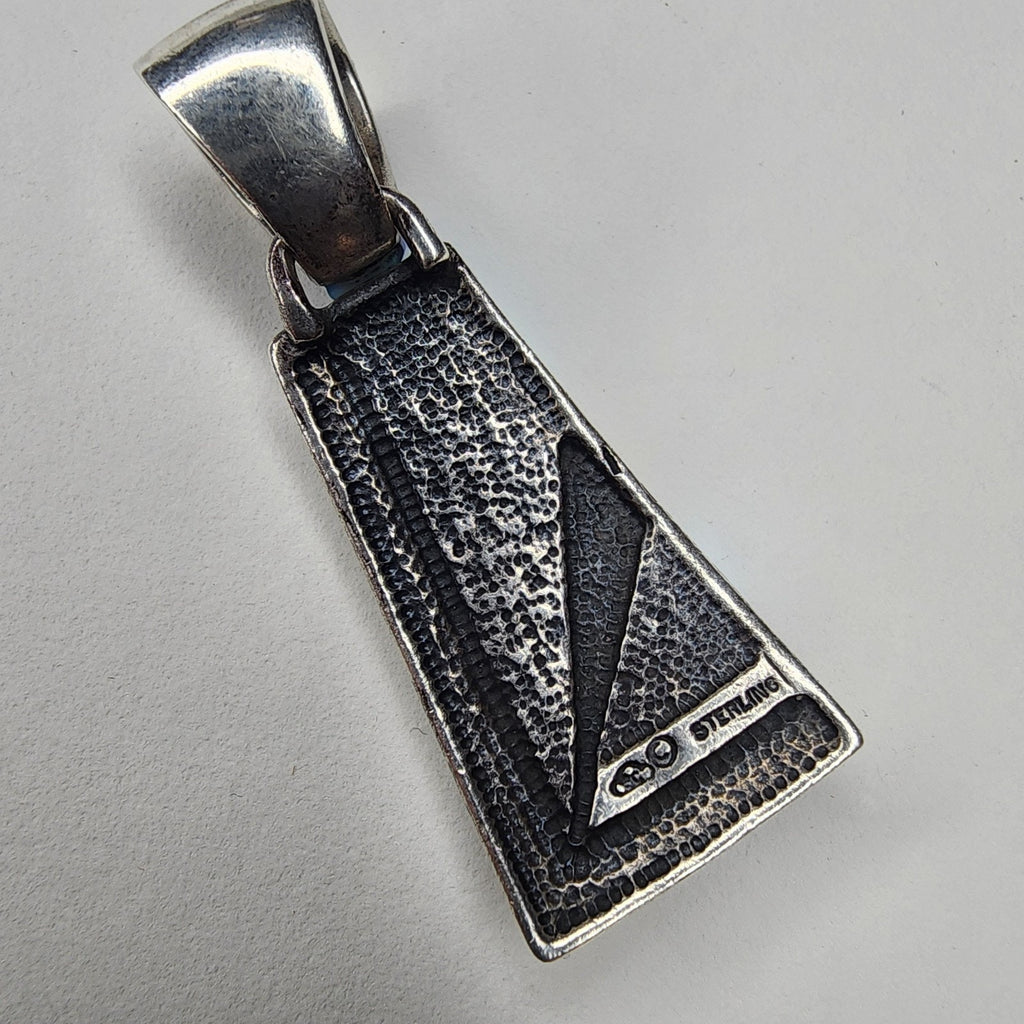 Opal Pendant Black Onyx Sterling Silver 925 by Designer Silver Clouds