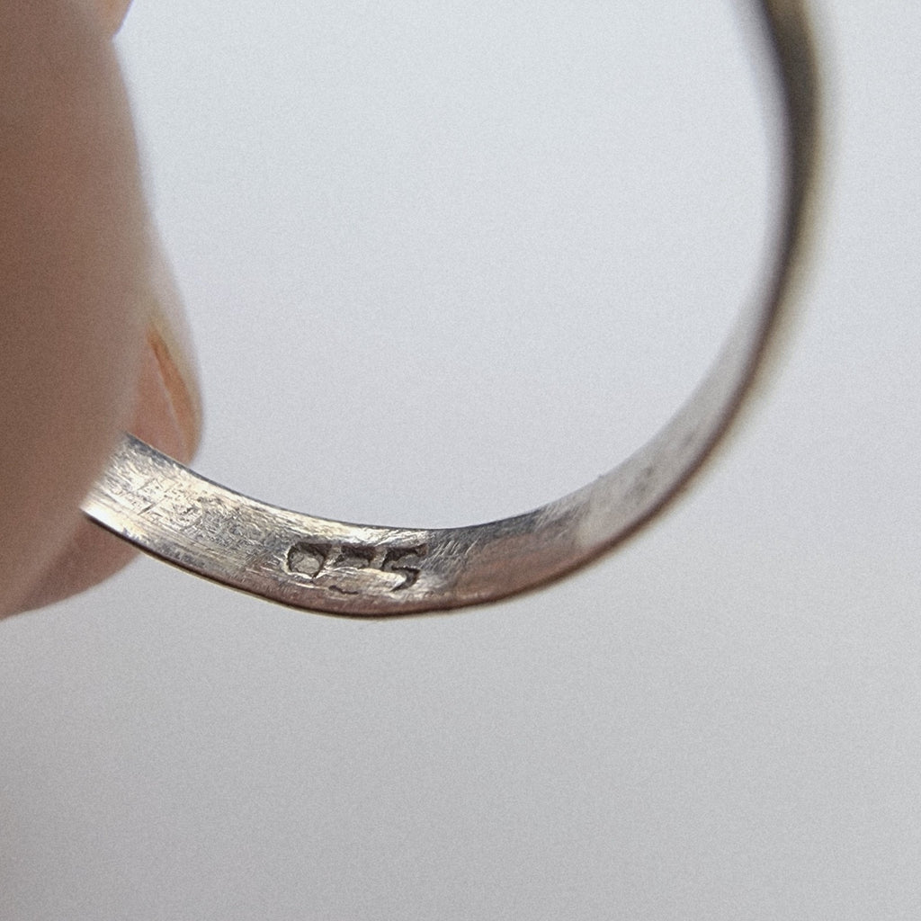 Root Beer Solitaire Sterling Silver 925 Ring - Size 7 1/2