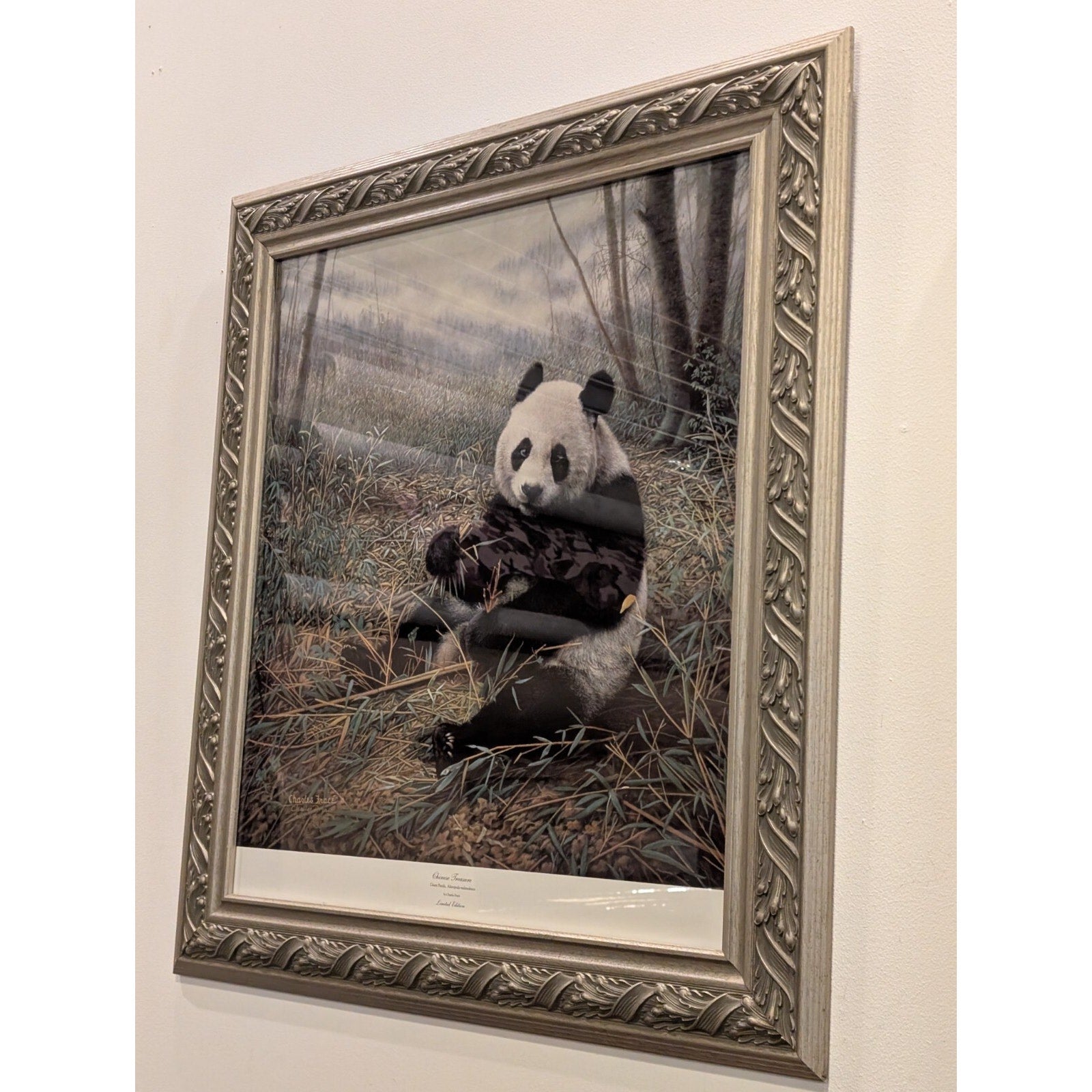 Charles Frace Print "Chinese Treasure" Signed Numbered 1989 Panda Bear w/ COA