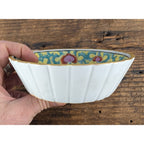 19th C. Qing Chinese Porcelain Famille Rose Pedestal Bowl 5 1/2"