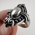 Vintage Brighton Sayan Oval Shield Ring Size 7 in Sterling Silver 925