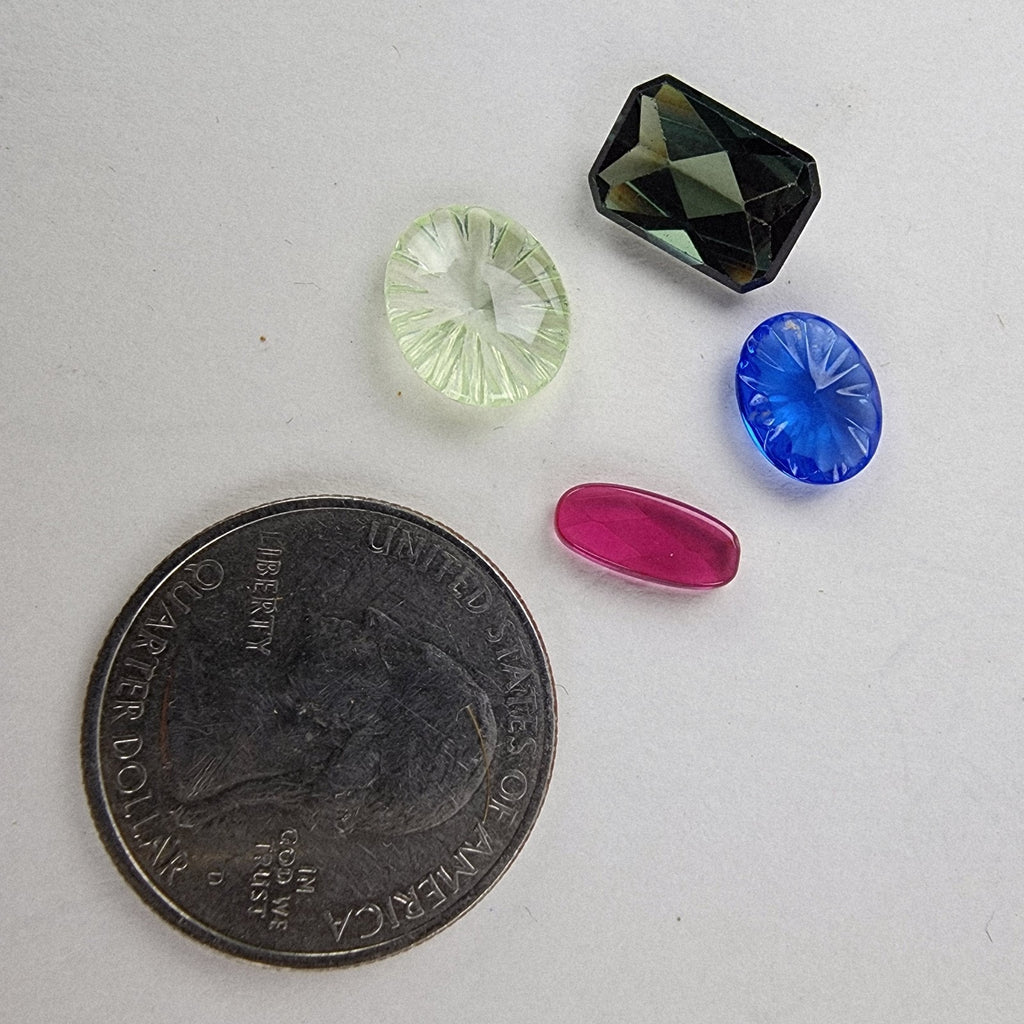 Spinel Gemstones Red Blue & Green Faceted Gems Loose