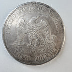 1874 S Chopmarked Trade Dollar US $1 San Francisco Chinese