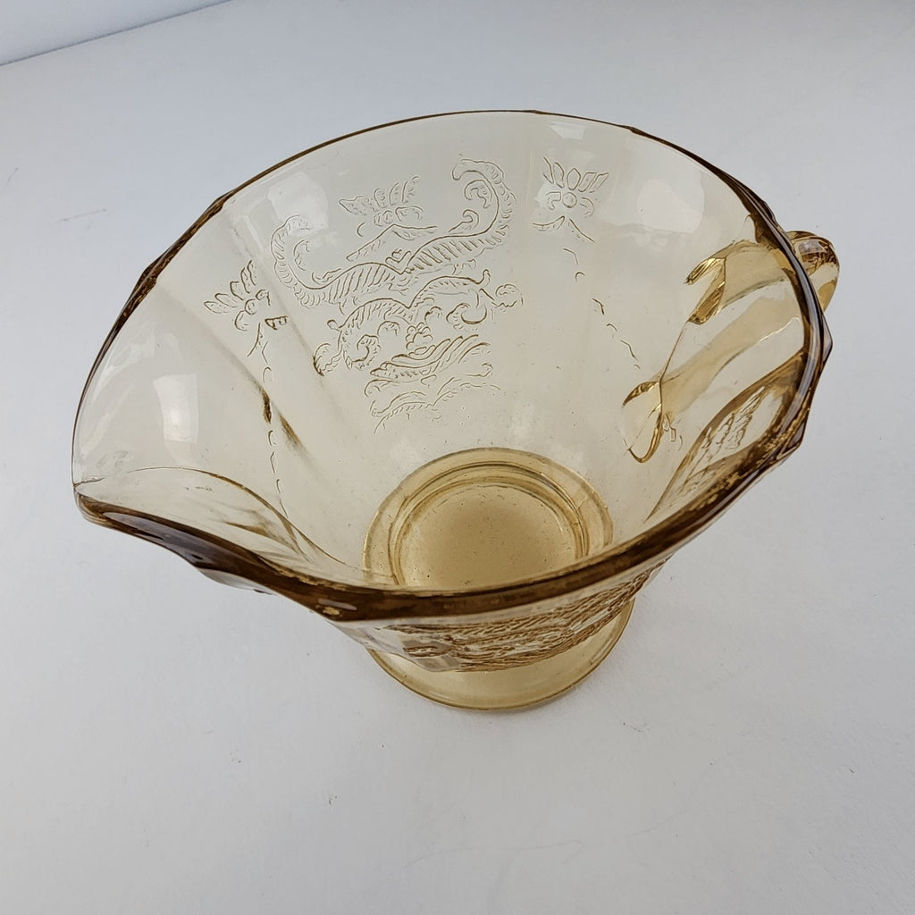Federal Amber Yellow Madrid Coffee Creamer