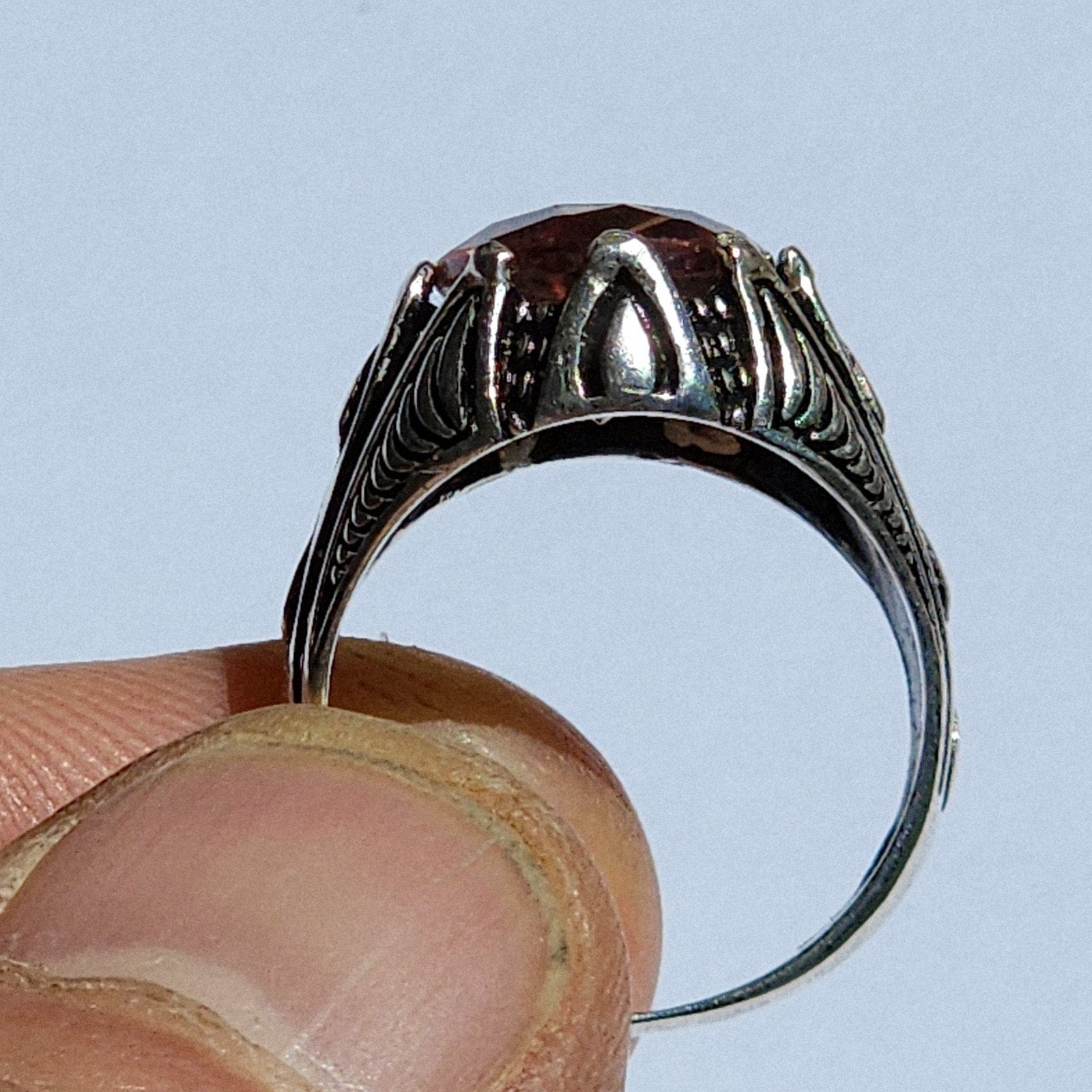 4ct Zultanite Color Changing Turkish Ring Size 6 1/2 Sterling Silver Sultanite