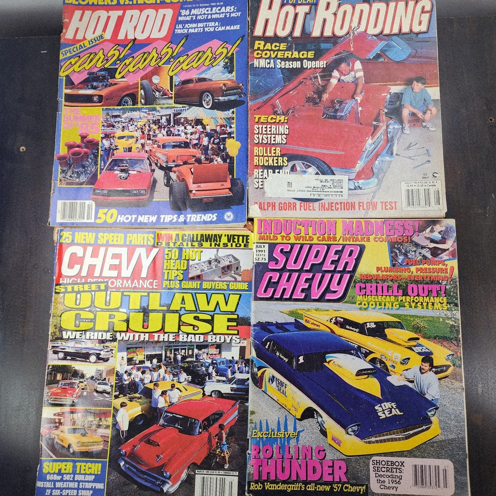 Hot Rod Muscle Car Magazine Group of 12 Vintage Super Chevy One Dozen
