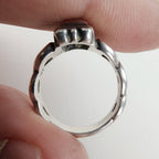 Vintage Brighton Scrolling Heart Medallion Ring Size 8 in Sterling Silver 925