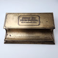 Antique Brass Stamp Box Desk Organizer Brass Box Brummel Bros Chicago