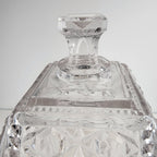 Purple Depression Pressed Glass Lidded Cookie Jar 8 1/2" Tall Vintage