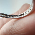 CZ Infinity Band Ring Size 8 Sterling Silver 925 Vintage