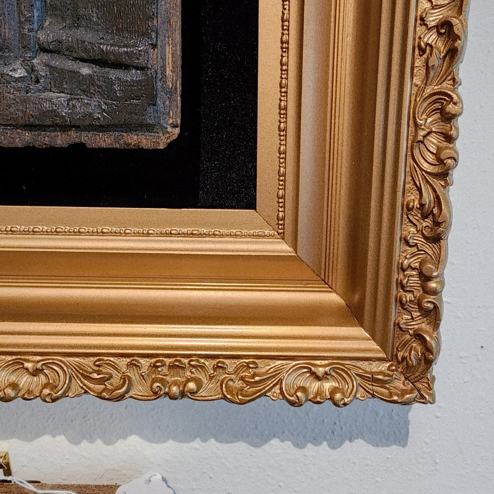 16th C Saint Barbara w Tower Wood Panel France Framed Renaissance Hand Carved