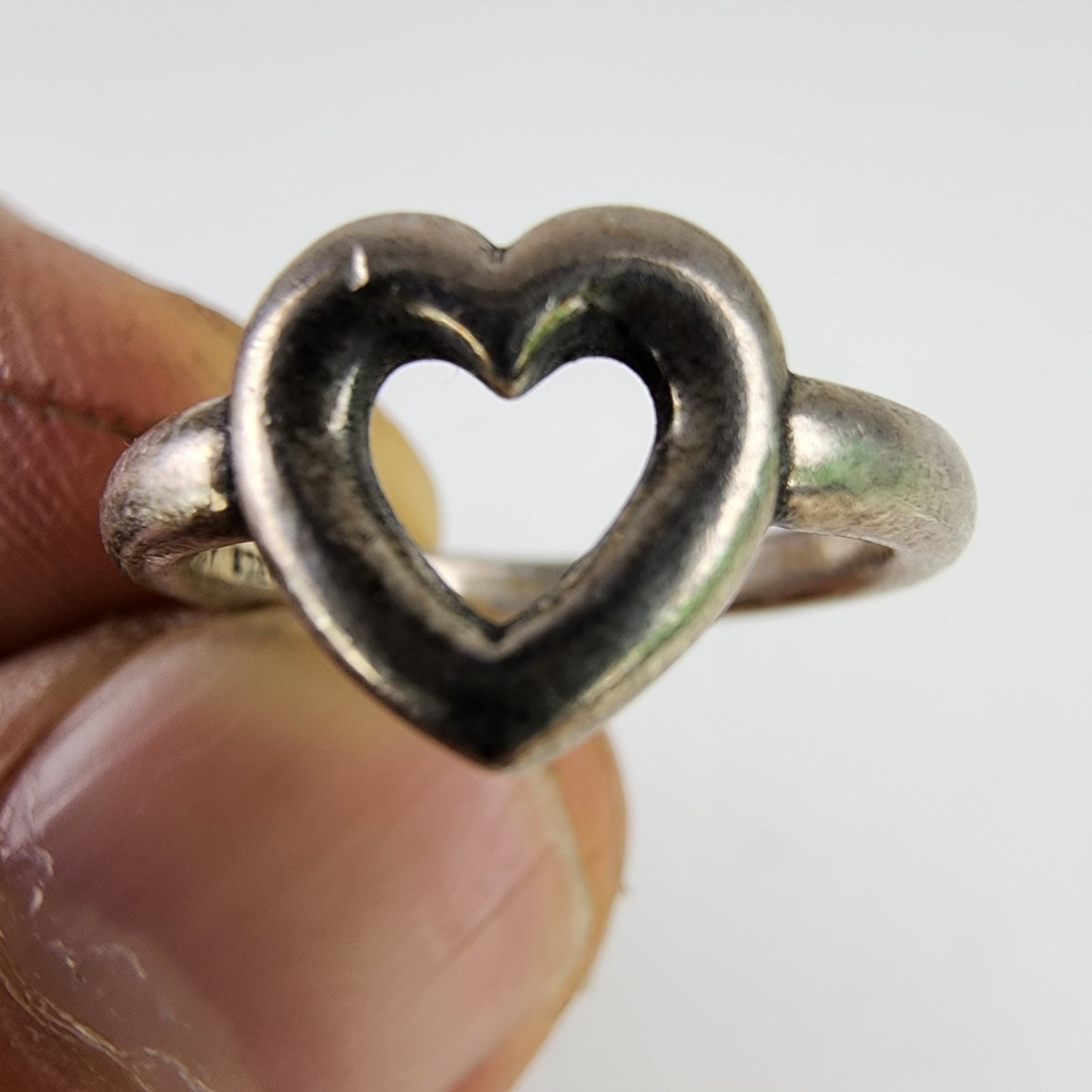 James Avery Open Heart Ring Size 6 1/4 Sterling Silver 925 Retired Vintage