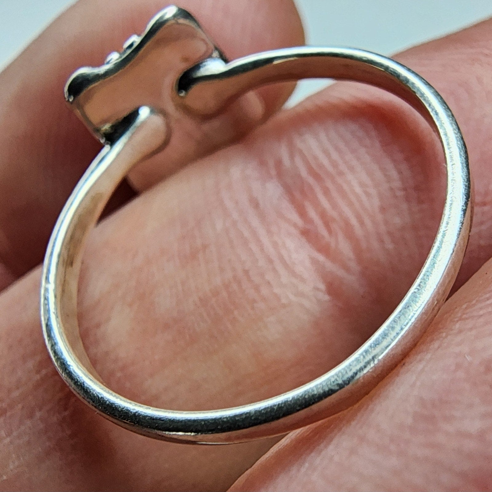 Sterling Silver 925 Orange Opal Southwestern Ring Size 8 1/2 New
