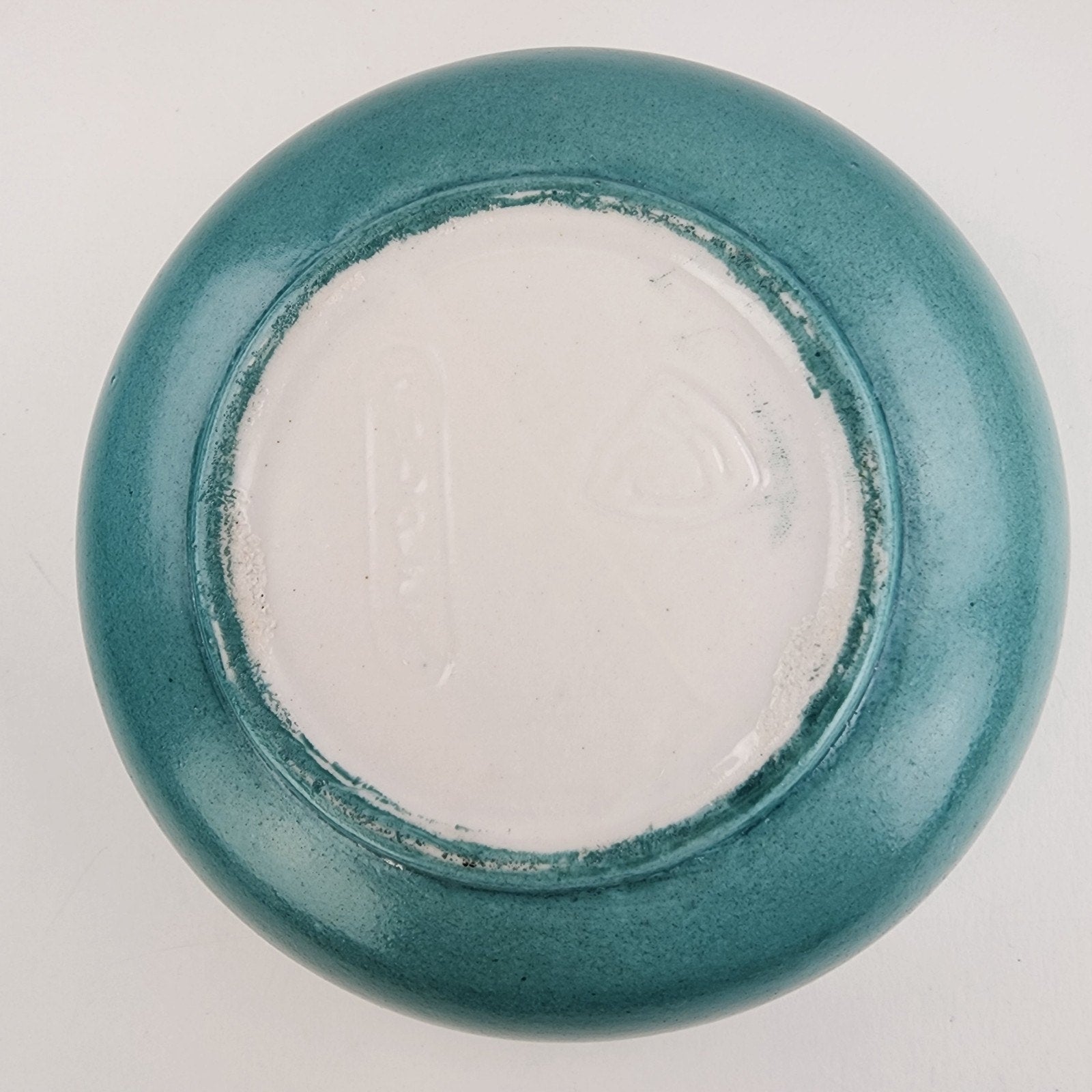 6" Fulper Stangl Teal Turquoise Glaze Bowl Art Deco Period Bowl